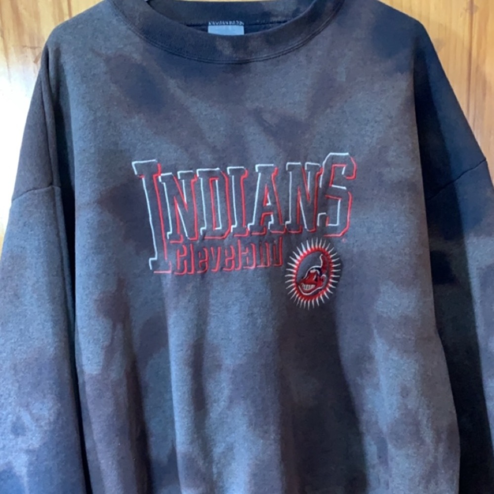 Cleveland Indians Upcycled Sweatshirt!